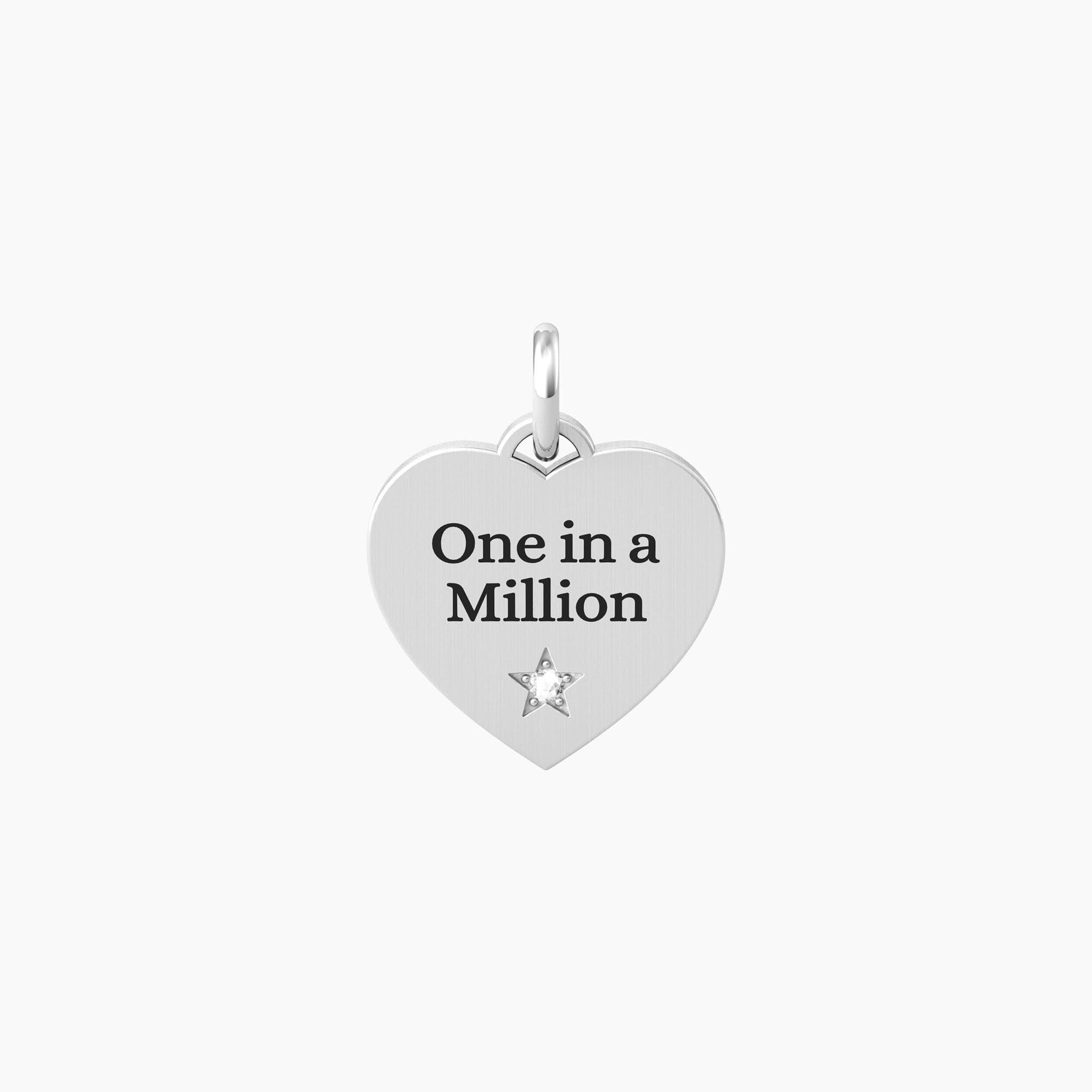 Kidult   -   Ciondolo cuore con scritta one in a million Cuore | one in a million