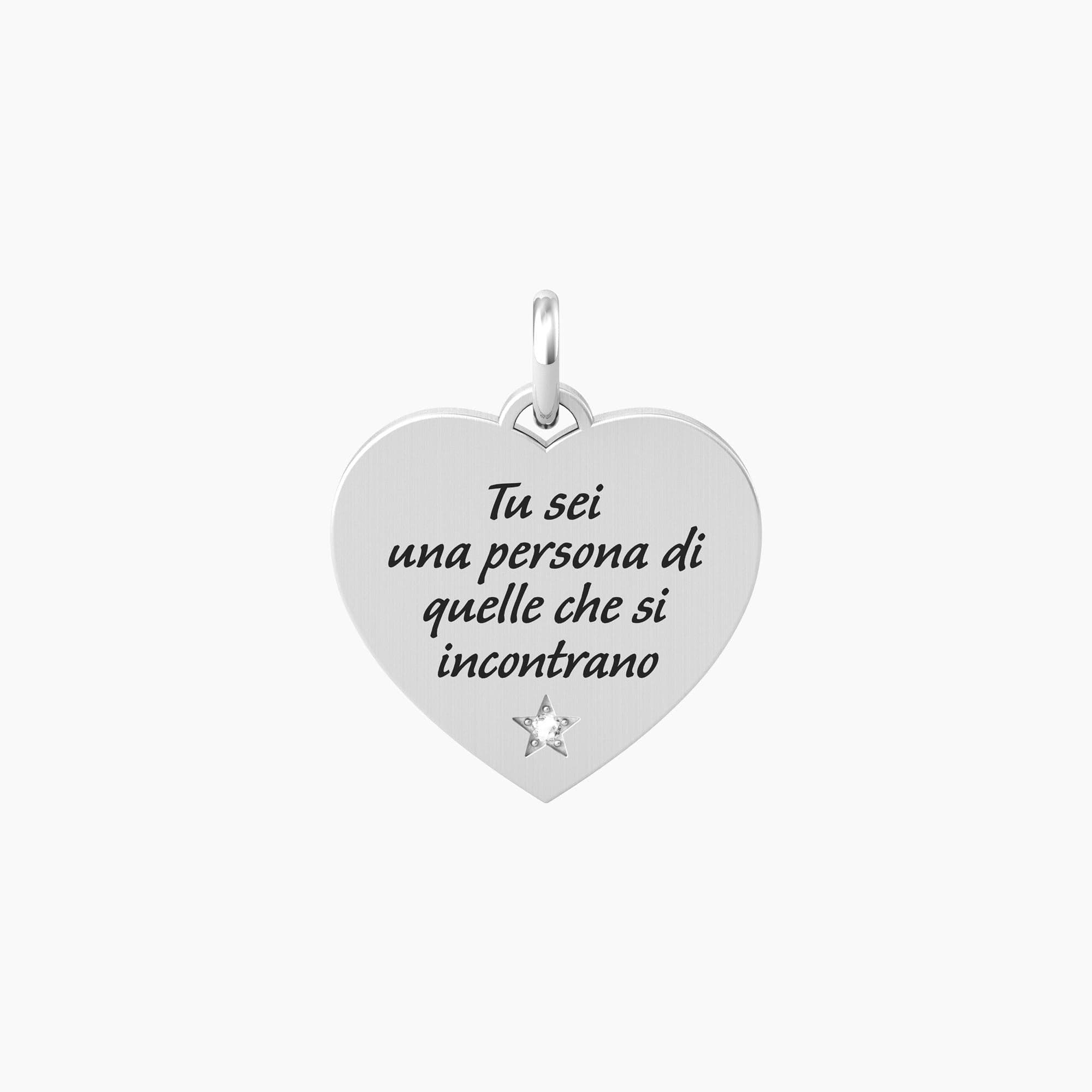 Kidult - Ciondolo a forma di cuore con frase dickens Cuore | vita in Bracciali Alba Gioielli - Casoria, commercioVirtuoso.it
