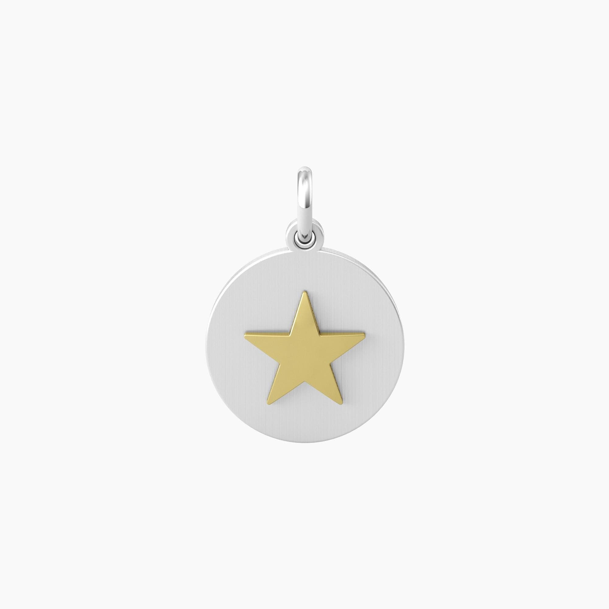Kidult - PENDENTE tondo con frase nuovo inizio e stella Stella | nuovo inizio in Bracciali Alba Gioielli - Casoria, commercioVirtuoso.it