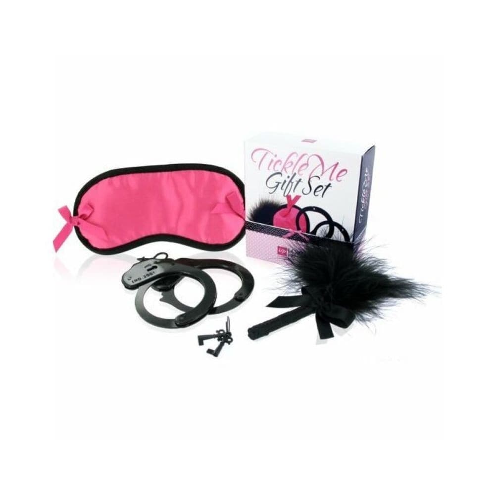 Tickle Me Gift Set Erotico: Manette, Benda e Piuma in Set Sexy Tentazioni - Siracusa, commercioVirtuoso.it