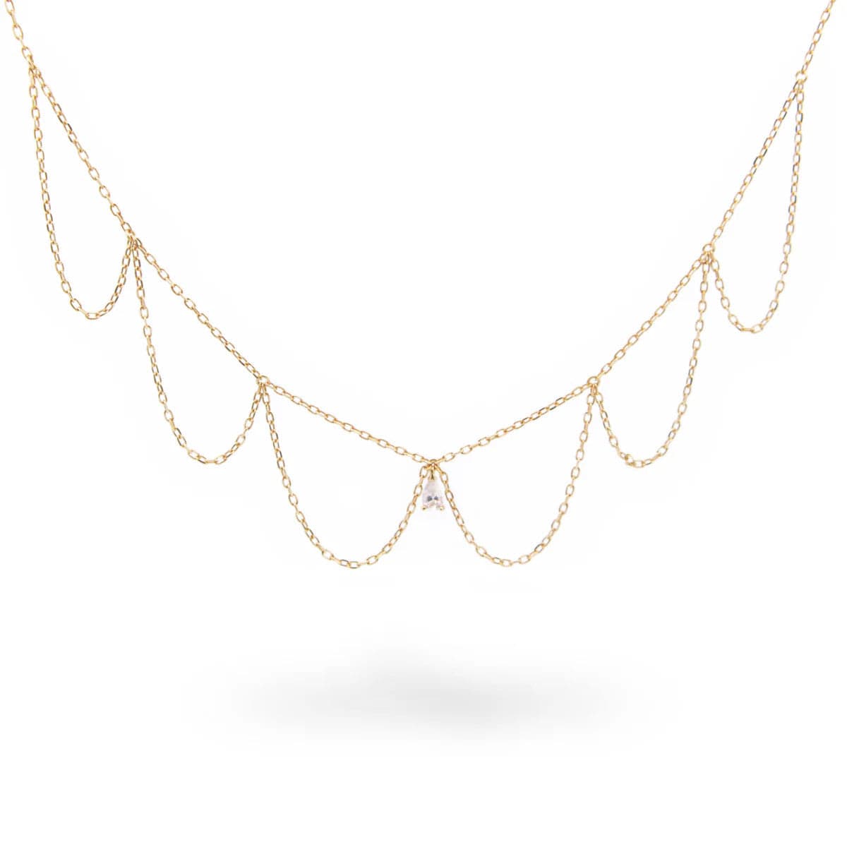 RUE DES MILLE - COLLANA GIROCOLLO MERLETTO DROP