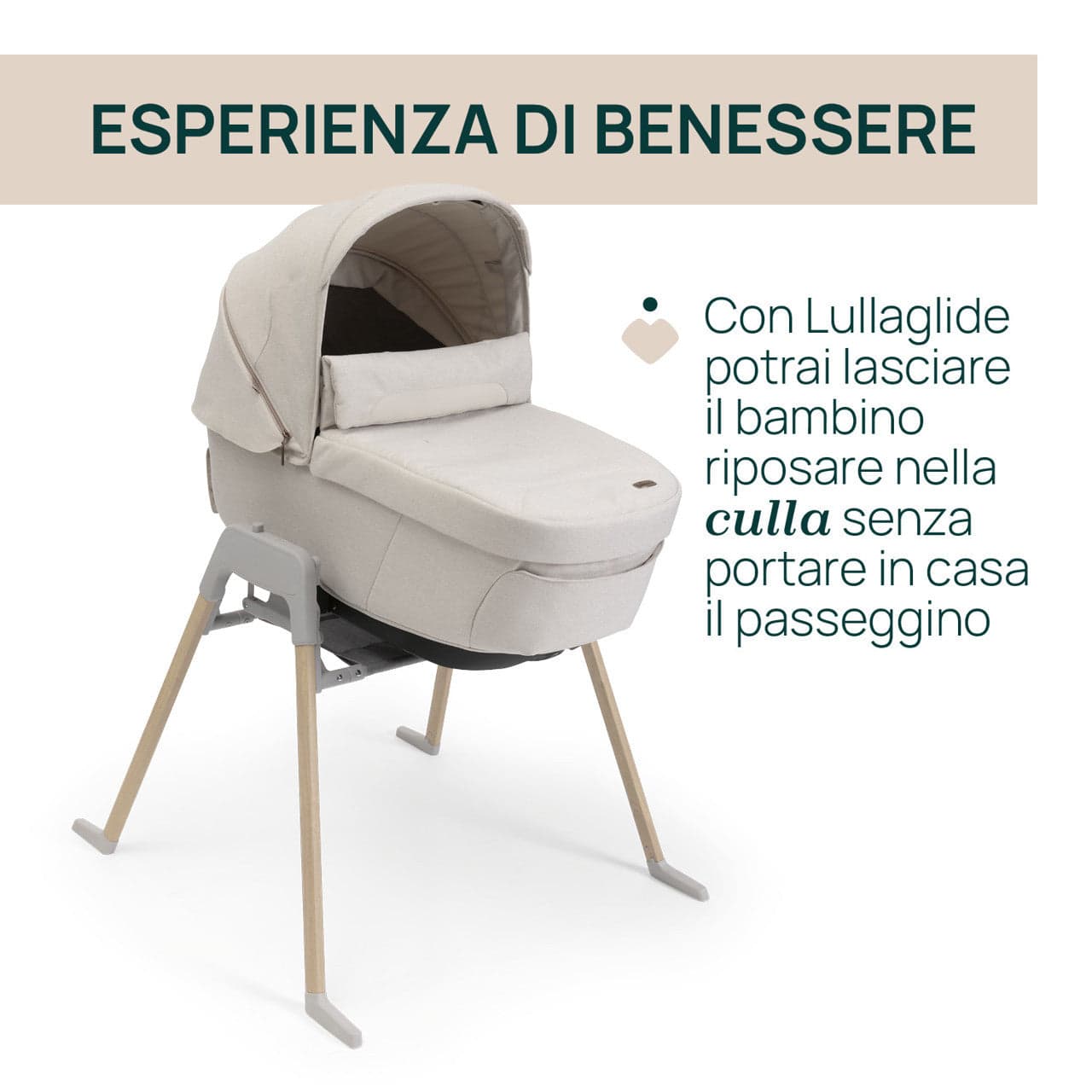 Chicco - Stand Lullaglide Natural in Sistemi modulari Centro Bimbo - Siderno, commercioVirtuoso.it