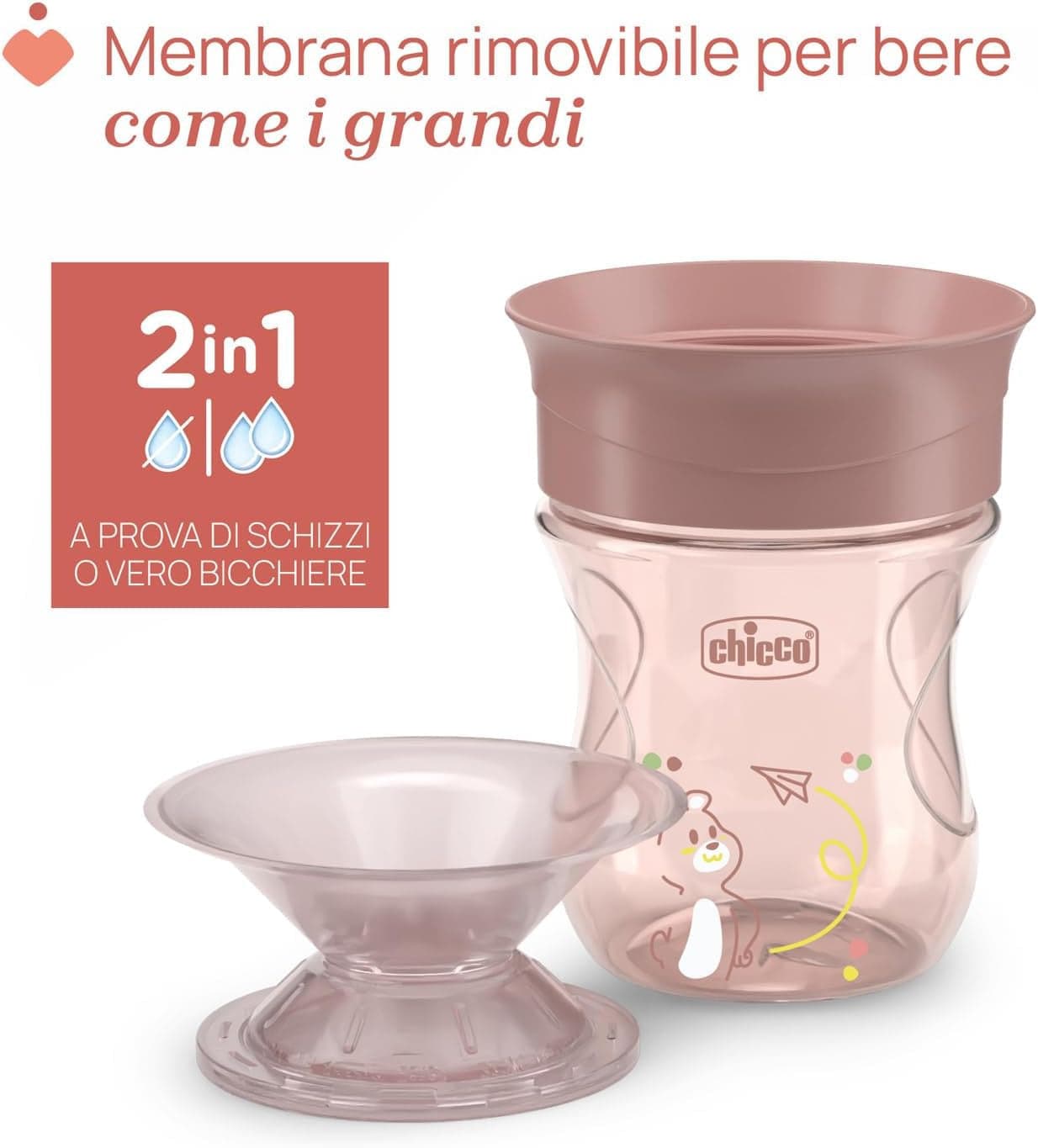 Chicco - Tazza Perfect 360, 12m+ in Bicchieri salvagoccia Centro Bimbo - Siderno, commercioVirtuoso.it