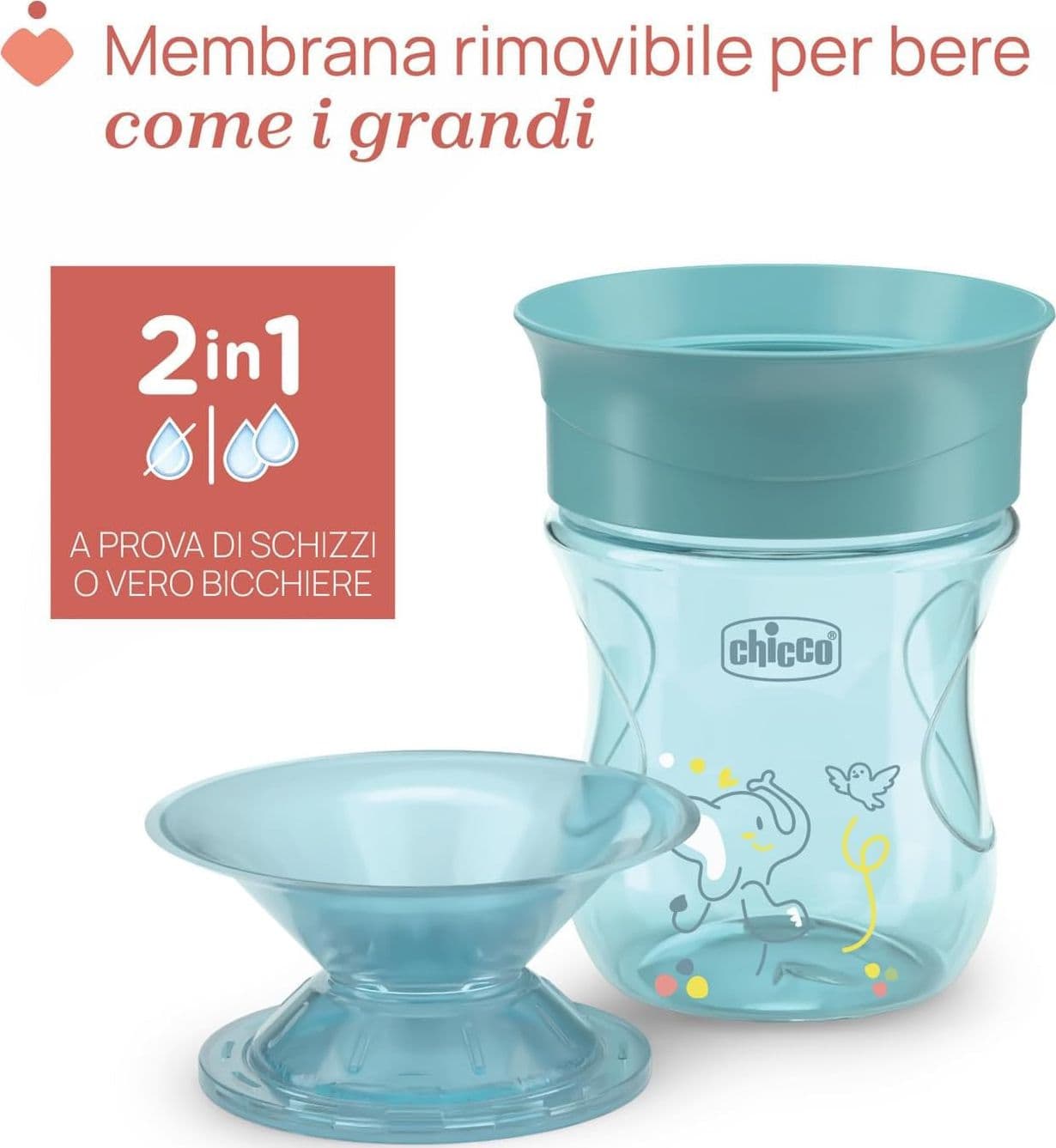 Chicco - Tazza Perfect 360, 12m+ in Bicchieri salvagoccia Centro Bimbo - Siderno, commercioVirtuoso.it