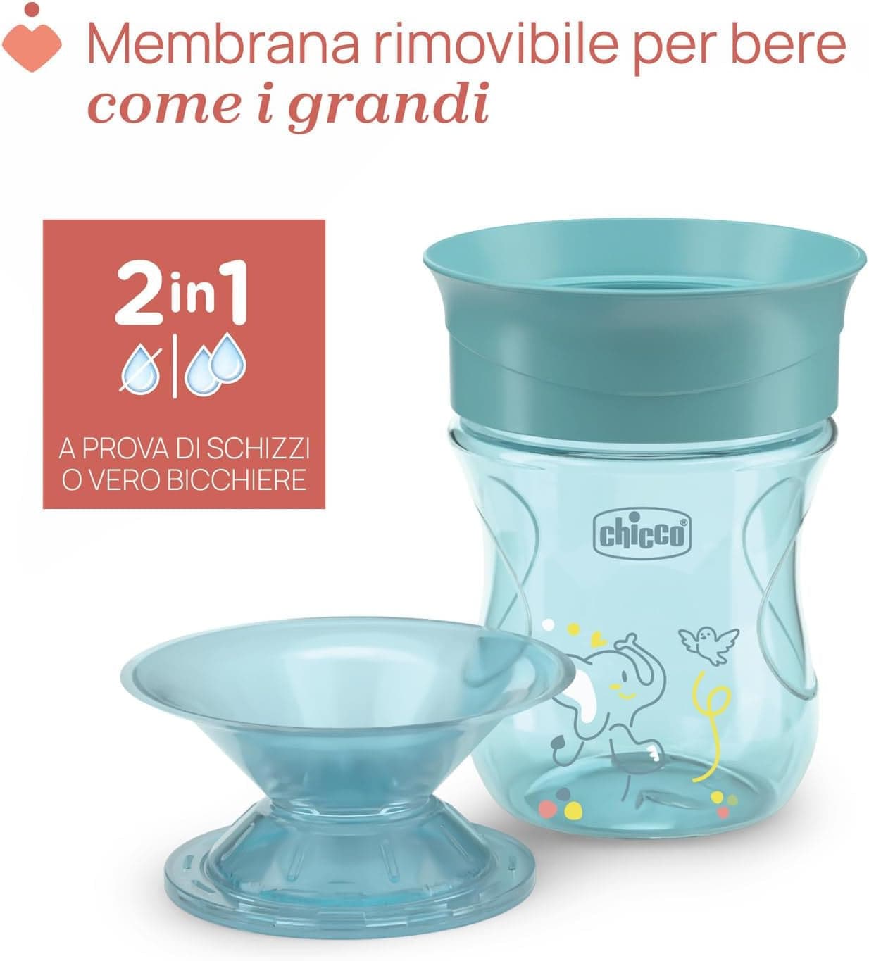 Chicco - Tazza Perfect 360, 12m+ in Bicchieri salvagoccia Centro Bimbo - Siderno, commercioVirtuoso.it