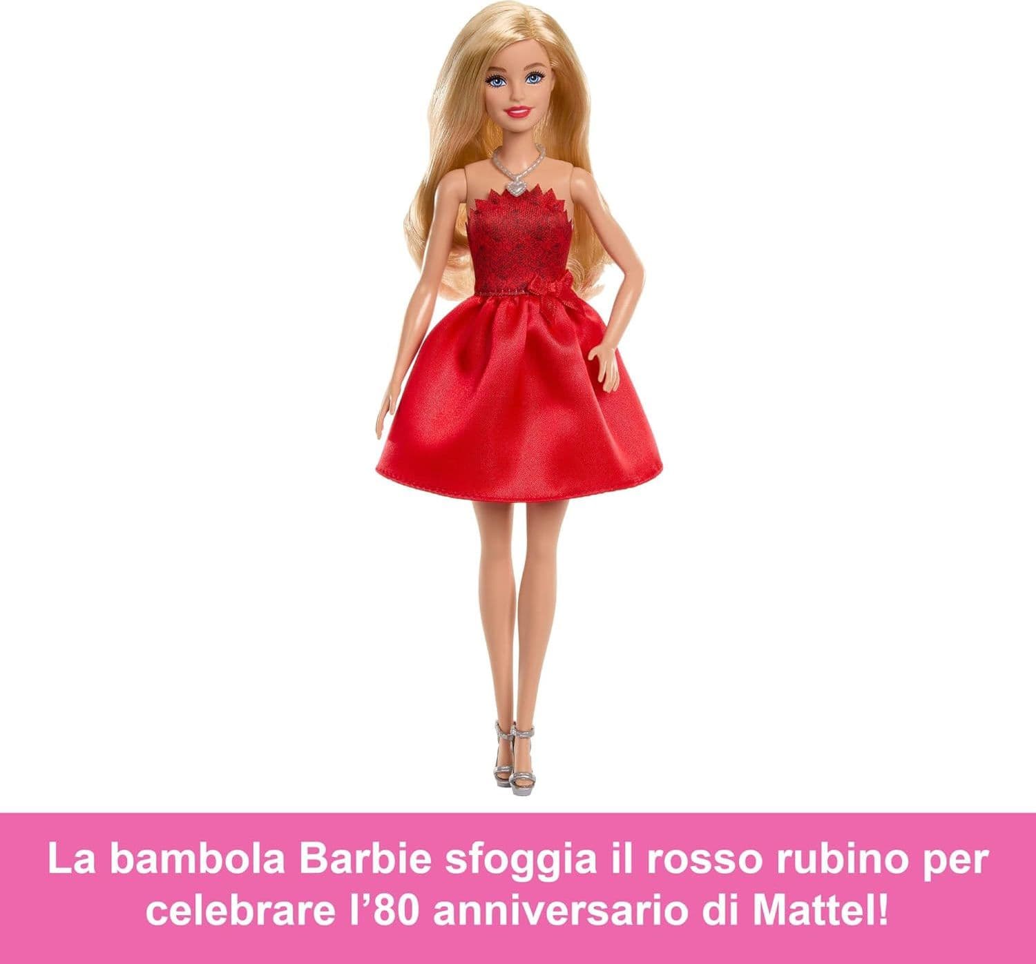 Mattel - Barbie Anniversario Mattel 80° JGD25 in Teste da truccare e pettinare Centro Bimbo - Siderno, commercioVirtuoso.it