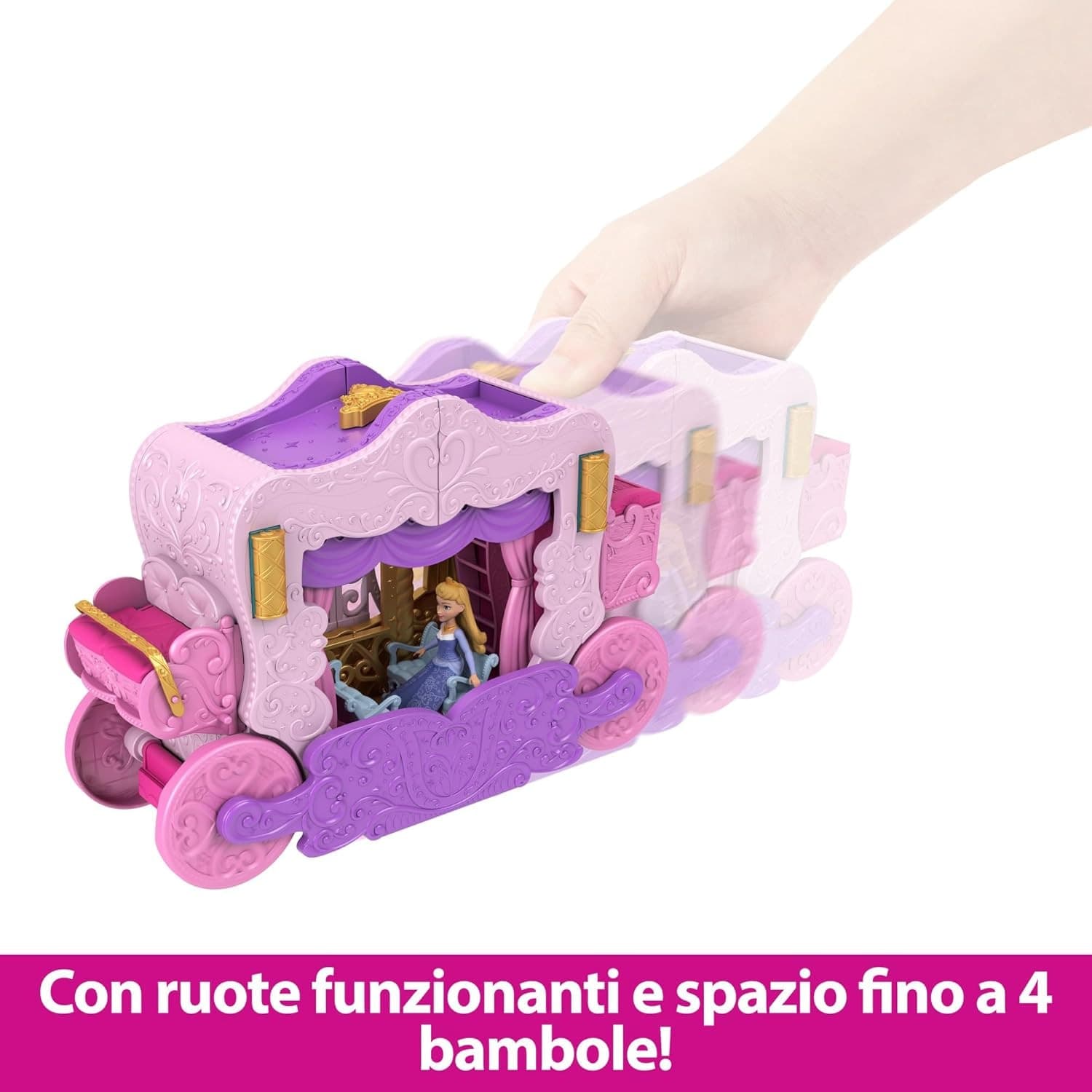 Mattel - Disney Princess Set Trasformabile 2 in 1 Castello/Carrozza HWX17 in Set di bambole e accessori Centro Bimbo - Siderno, commercioVirtuoso.it