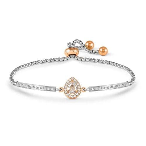 NOMINATION - BRACCIALE ROYALDREAM GOCCIA CON CRISTALLI BIANCHI E ZIRCONI in Bracciali Alba Gioielli - Casoria, commercioVirtuoso.it