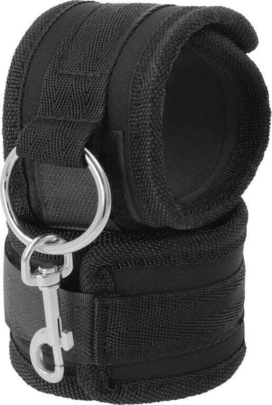 Manette bondage in neoprene Darkness nero regolabili fetish bdsm in prodotto Erosdom - Palmi, commercioVirtuoso.it