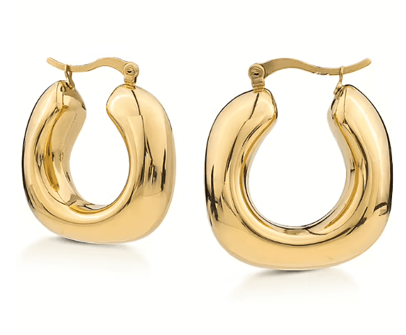 Ops Object - Orecchini a cerchio squared FANCY