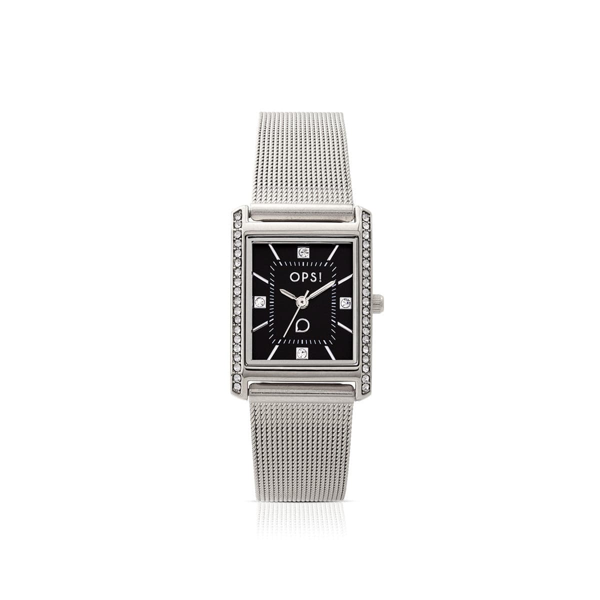 Ops Object -  orologio con cassa e bracciale mesh in metallo RULE