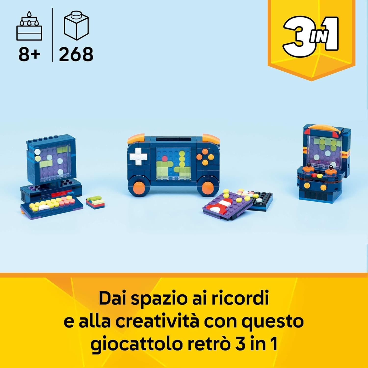 Lego Creator - Console di Gioco Retrò 3 in 1 - 31380 in Set di costruzioni Centro Bimbo - Siderno, commercioVirtuoso.it