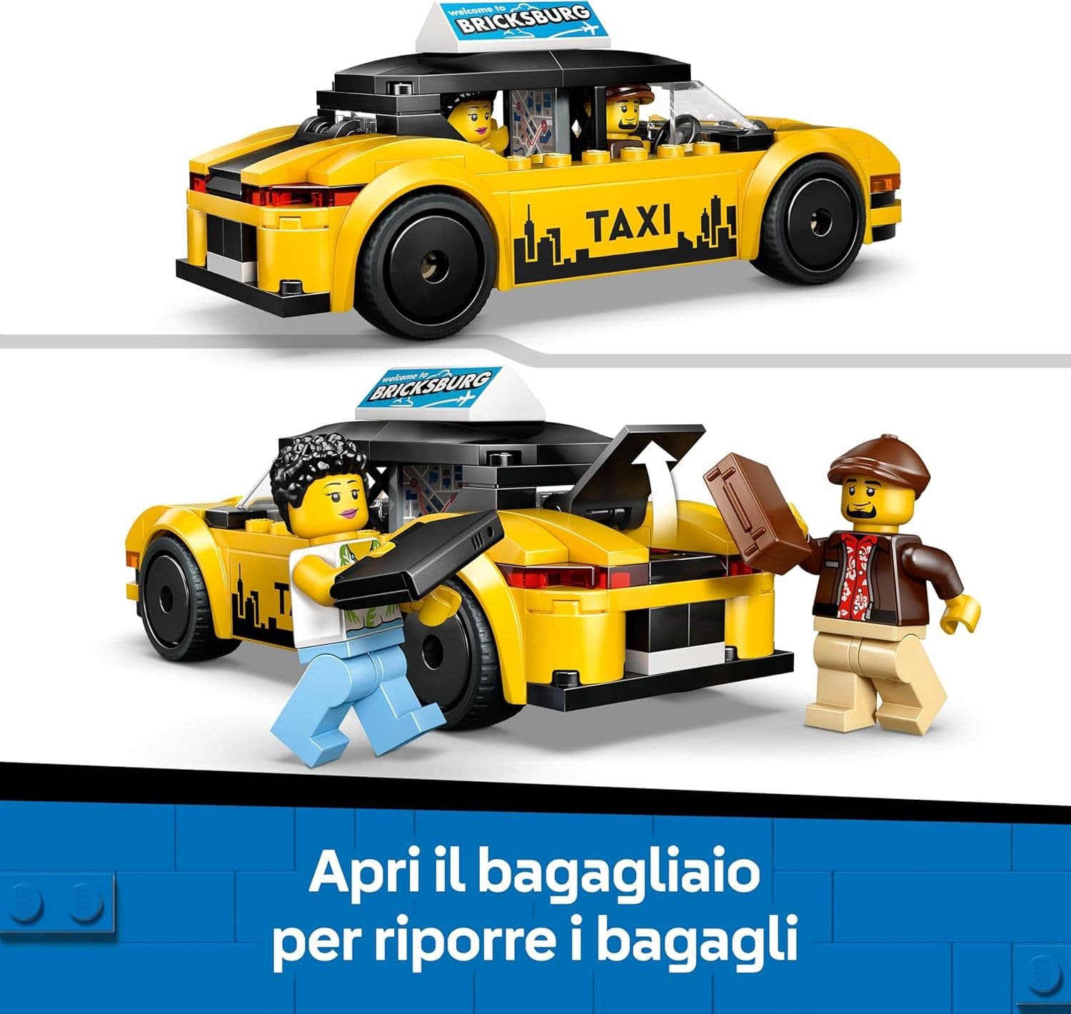 Lego City - Taxi Giallo 60487 in Set di costruzioni Centro Bimbo - Siderno, commercioVirtuoso.it