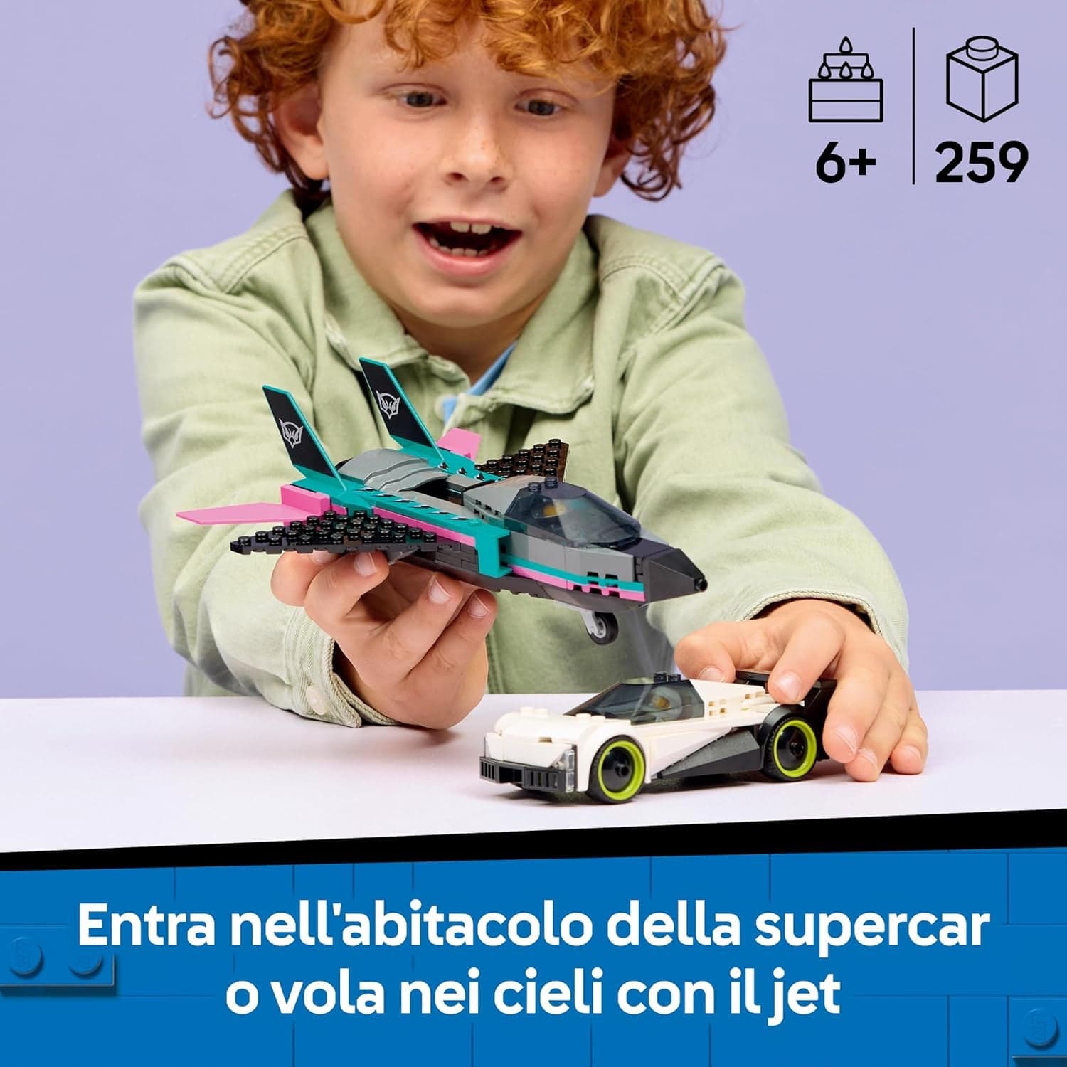 Lego City - Jet Contro Auto Sportiva 60489 in prodotto Centro Bimbo - Siderno, commercioVirtuoso.it