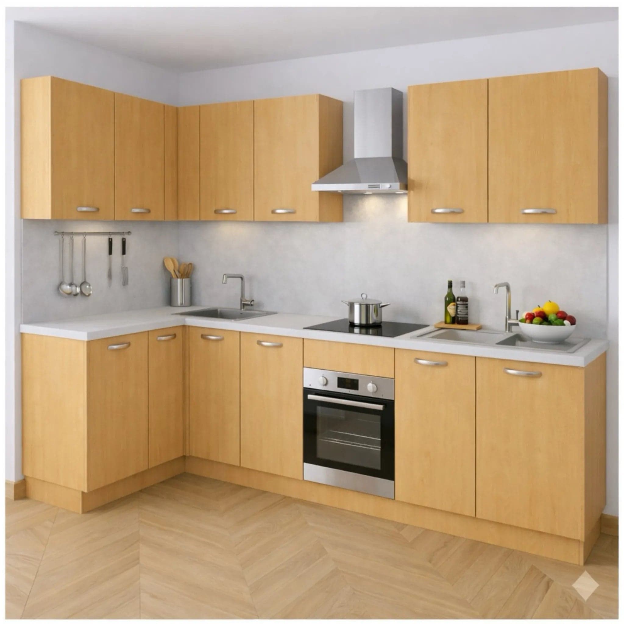Mobile Base Forno da 60 cm Faggio in prodotto Calandrelli - Napoli, commercioVirtuoso.it