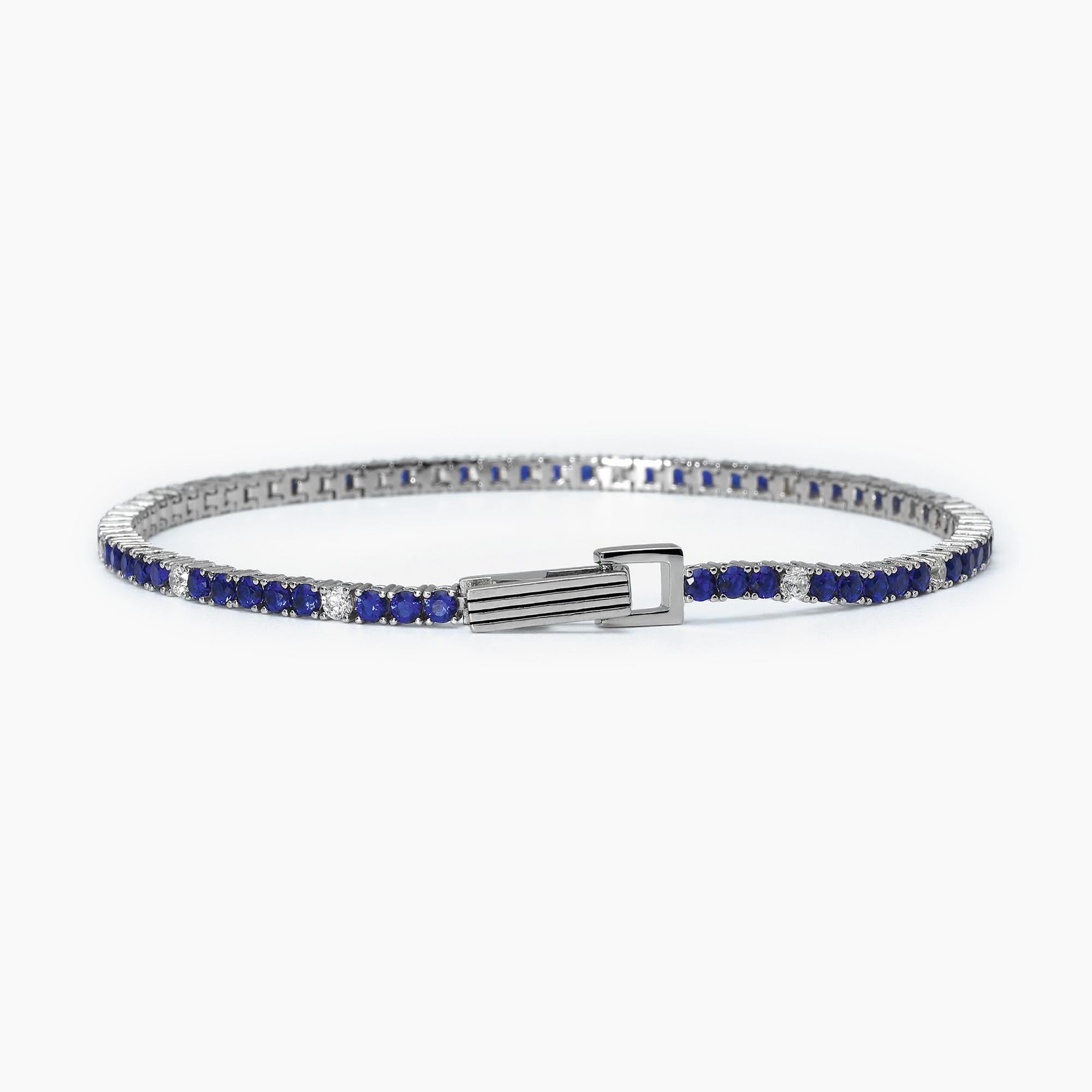 Mabina  Bracciale tennis blu TENNIS CLUB in Bracciali Alba Gioielli - Casoria, commercioVirtuoso.it