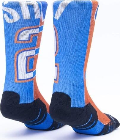 Calzini unisex Scrimmage basket Jersey Shai Orange-Sky blue in Calze sportive 3A Moda Mare Sport - Bellaria Igea Marina, commercioVirtuoso.it
