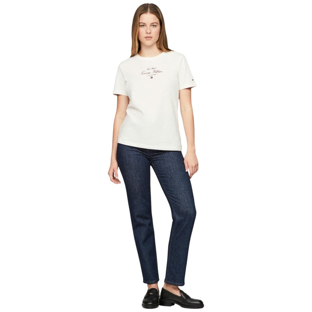 Tommy Hilfiger t-shirt beige WW0WW43895Z00 T-shirt Tommy Hilfiger