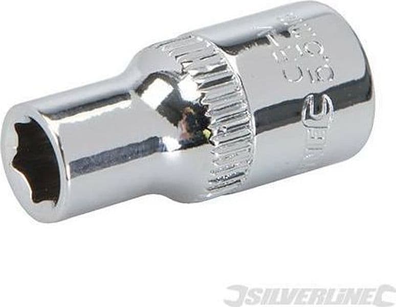 Chiave inserto a bussola metrico esagonale 1/4" Silverline meccanica Silverline
