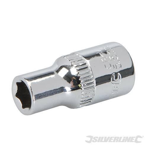 Chiave inserto a bussola metrico esagonale 1/4" Silverline meccanica Silverline