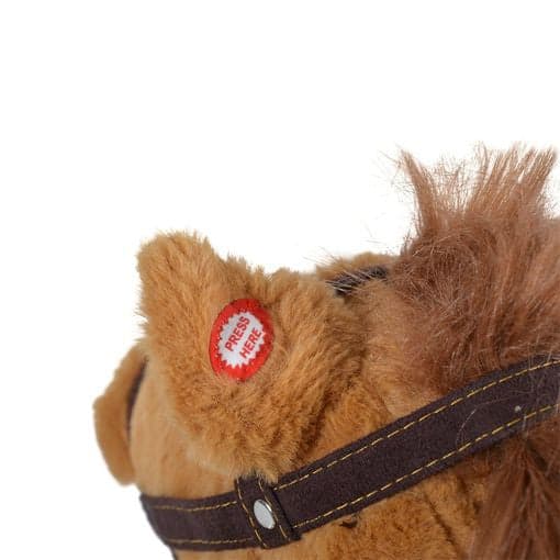 Moni - Cavallo a dondolo di peluche con ruote Thunder khaki in Cavalli a dondolo e animali Centro Bimbo - Siderno, commercioVirtuoso.it