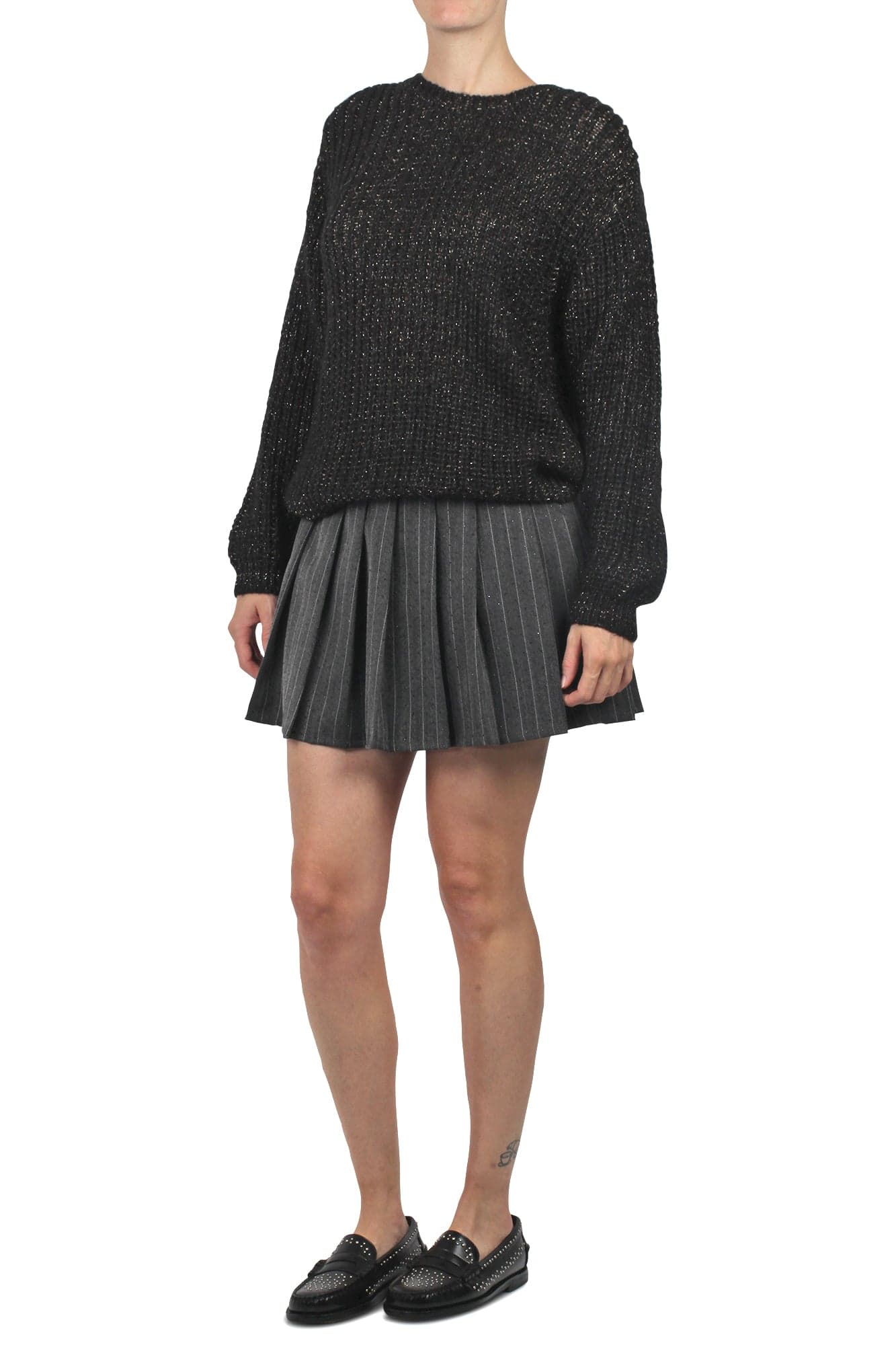 LA FEMME BLANCHE La Femme Blanche - Maglia - 441808 - Nero da donna in Bluse e camicie Drestige - Casamassima, commercioVirtuoso.it
