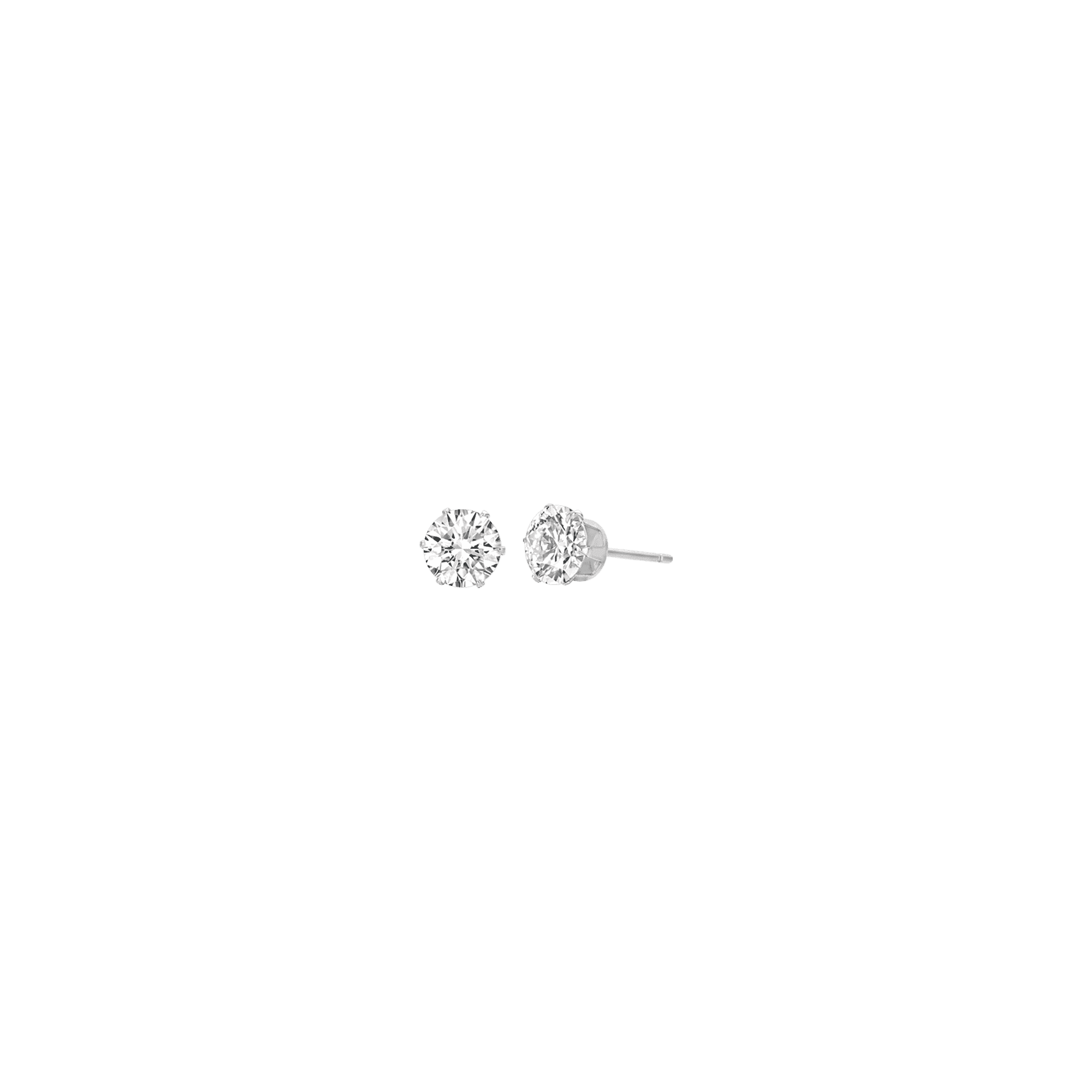 LUCA BARRA - ORECCHINI PUNTO LUCE IN ACCIAIO CON CRISTALLO BIANCO 5MM in Orecchini Alba Gioielli - Casoria, commercioVirtuoso.it