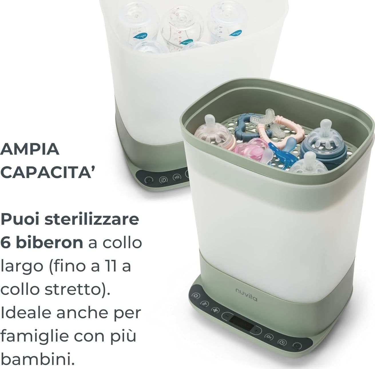 Nuvita - Sterilizzatore Steridry  2in1 con Asciugatura in prodotto Centro Bimbo - Siderno, commercioVirtuoso.it