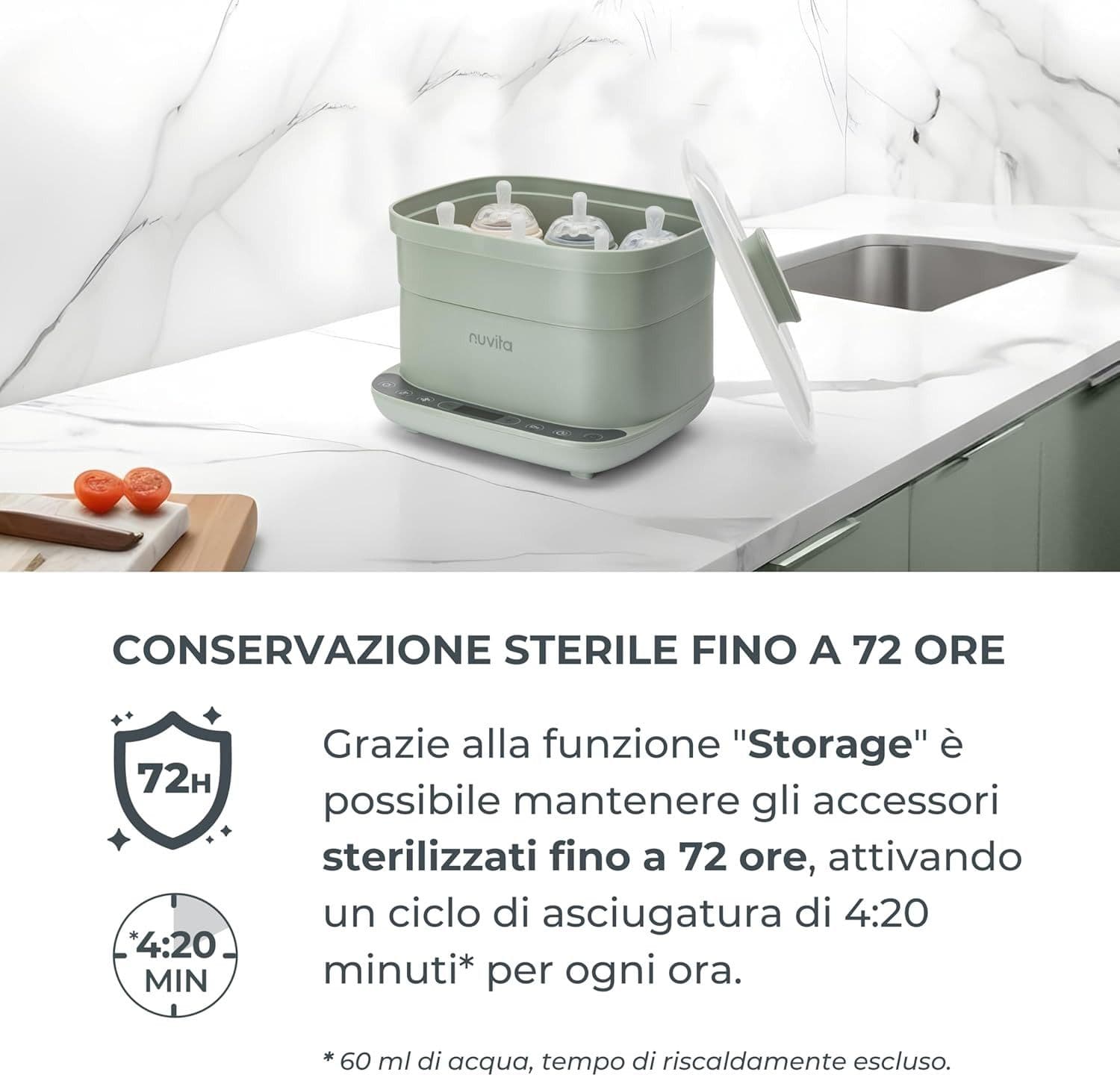 Nuvita - Sterilizzatore Steridry  2in1 con Asciugatura in prodotto Centro Bimbo - Siderno, commercioVirtuoso.it