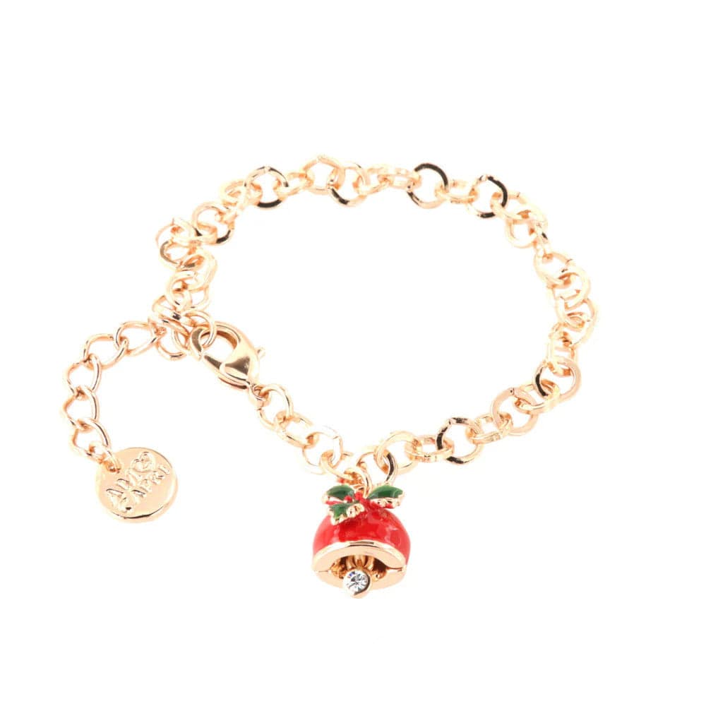 BYSIMON  -  Bracciale in Metallo con campanella portafortuna natalizia in Bracciali Alba Gioielli - Casoria, commercioVirtuoso.it