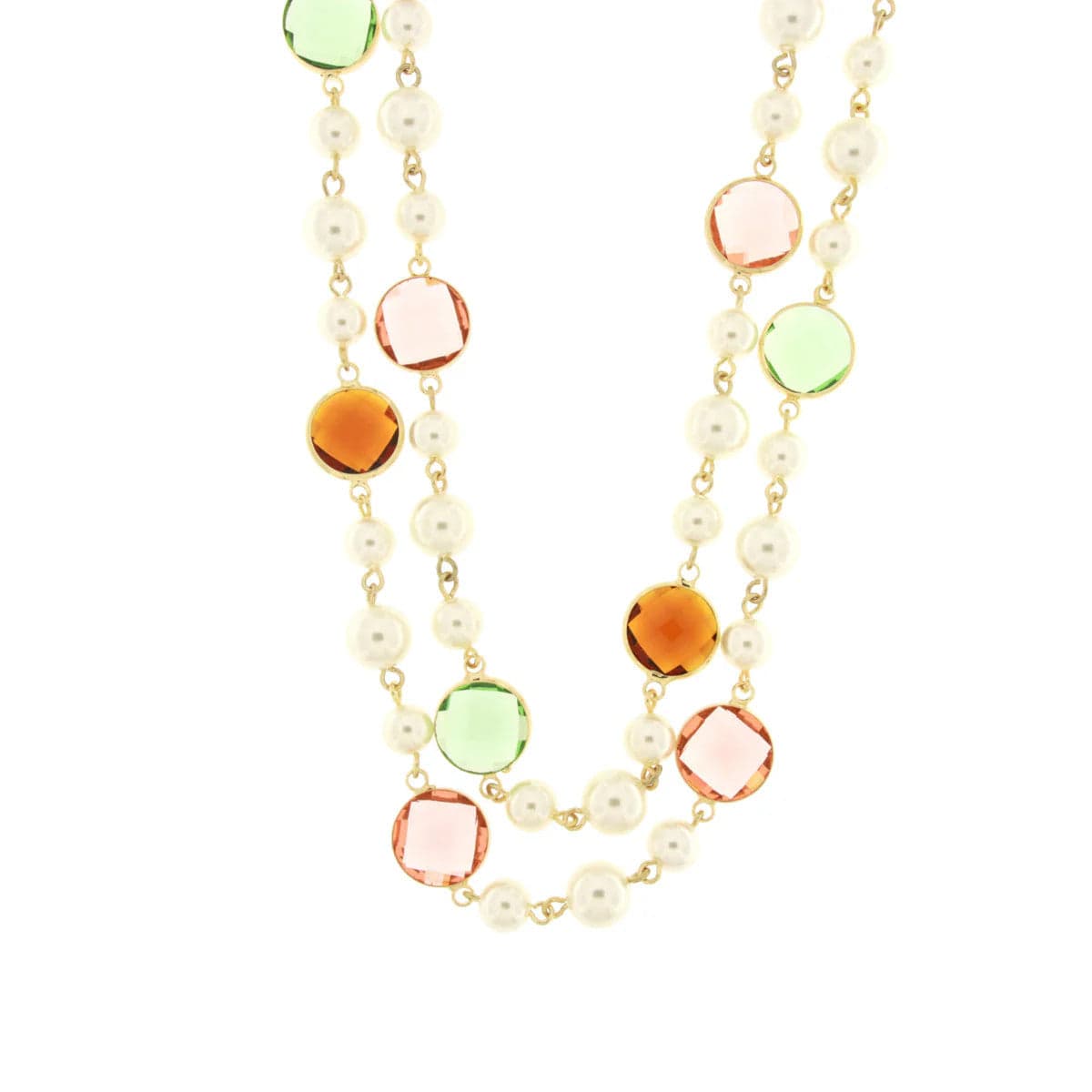 BYSIMON - Collana in Metallo con perline e cristalli in Collane Alba Gioielli - Casoria, commercioVirtuoso.it