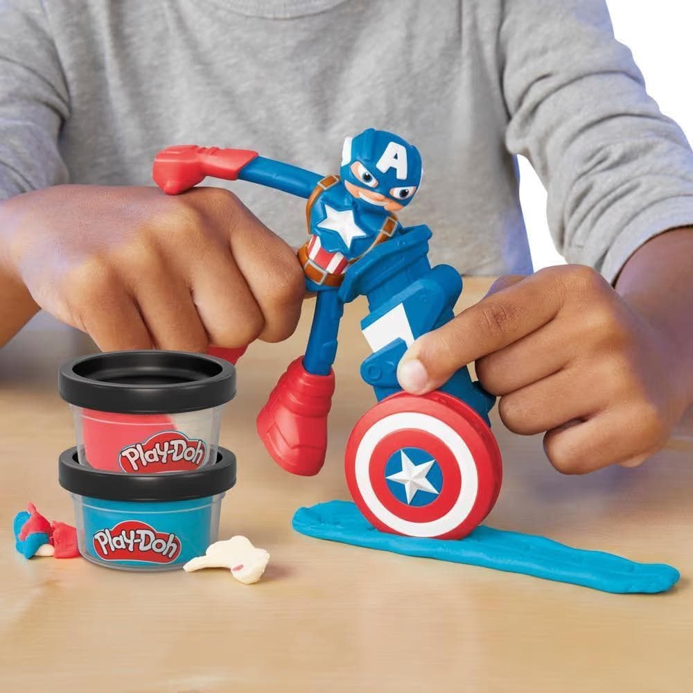 Hasbro - PlayDoh Personaggi Marvel Assortiti in Argilla e pasta modellabile Centro Bimbo - Siderno, commercioVirtuoso.it
