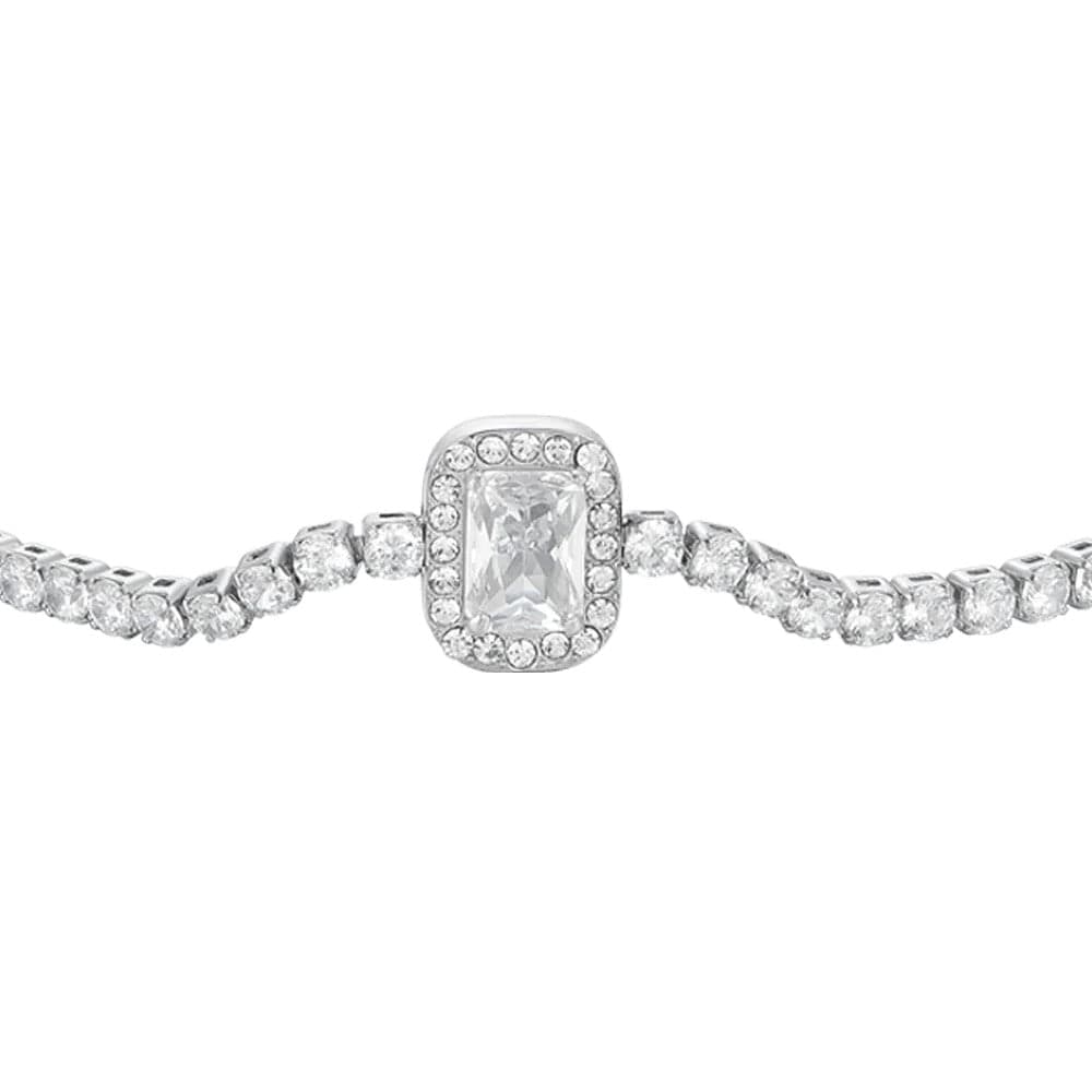 LUCA BARRA - BRACCIALE TENNIS DONNA IN ACCIAIO CRISTALLI E ZIRCONE in Bracciali Alba Gioielli - Casoria, commercioVirtuoso.it
