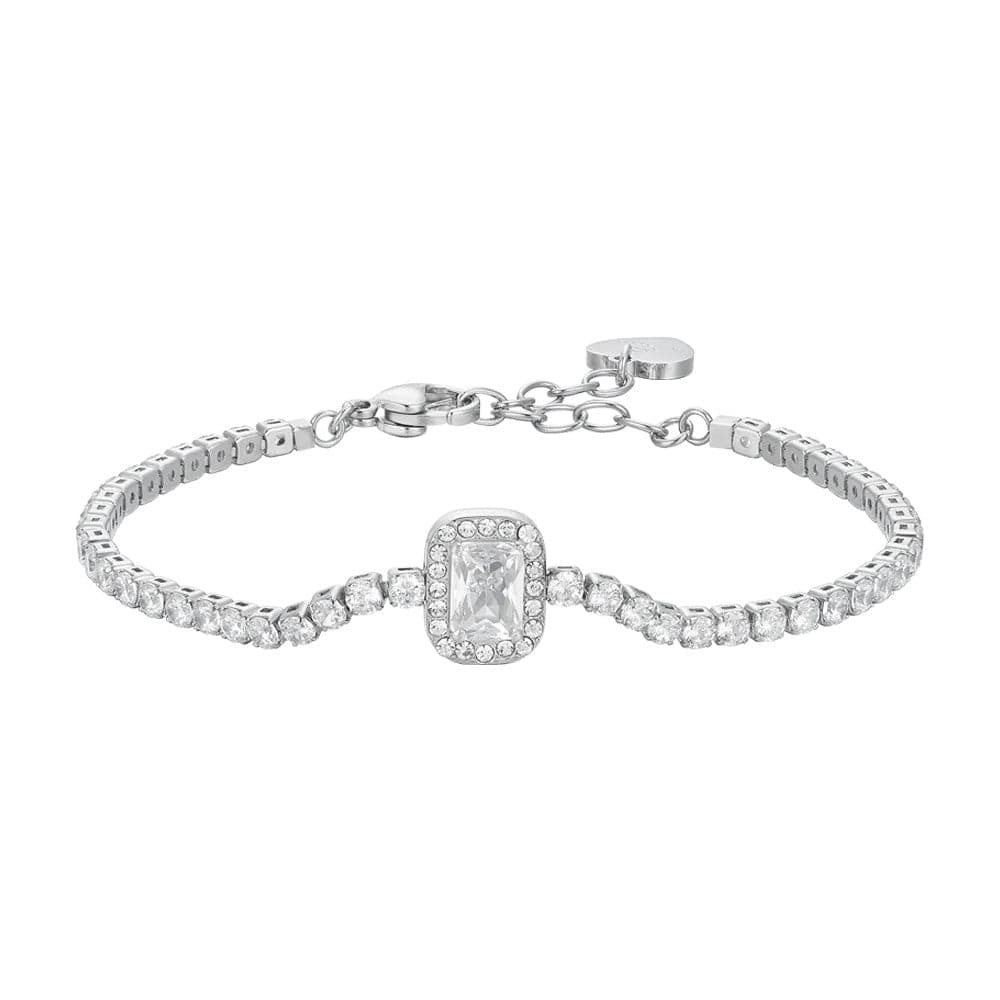 LUCA BARRA - BRACCIALE TENNIS DONNA IN ACCIAIO CRISTALLI E ZIRCONE in Bracciali Alba Gioielli - Casoria, commercioVirtuoso.it
