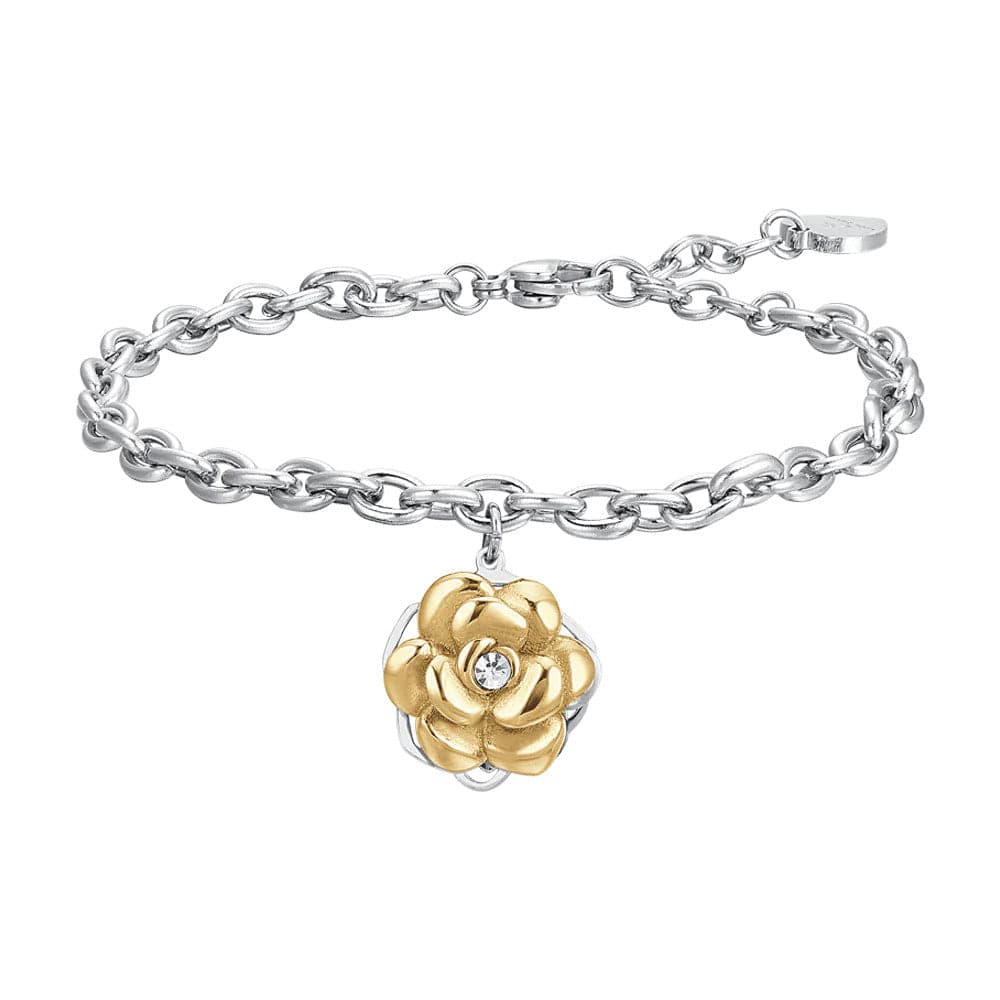 LUCA BARRA - BRACCIALE DONNA IN ACCIAIO IP GOLD ROSA GIREVOLE in Bracciali Alba Gioielli - Casoria, commercioVirtuoso.it
