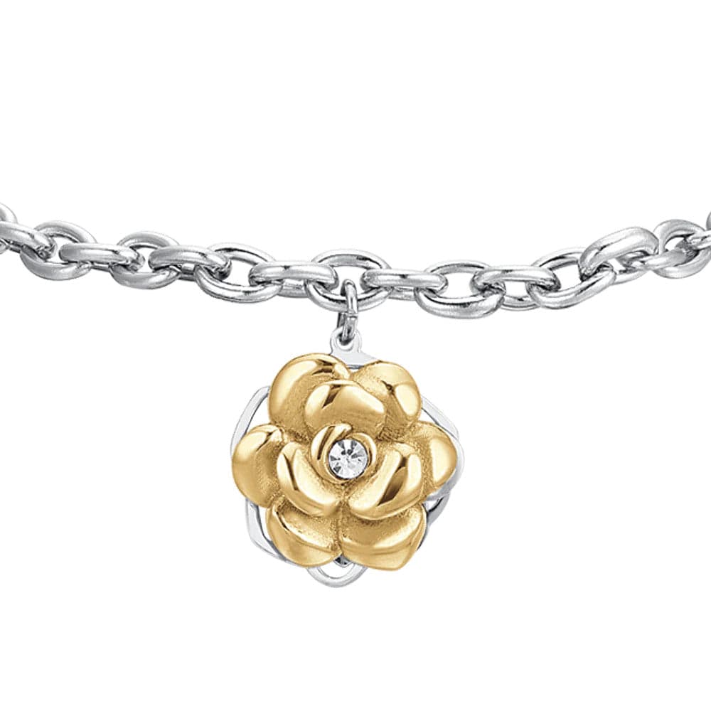 LUCA BARRA - BRACCIALE DONNA IN ACCIAIO IP GOLD ROSA GIREVOLE in Bracciali Alba Gioielli - Casoria, commercioVirtuoso.it