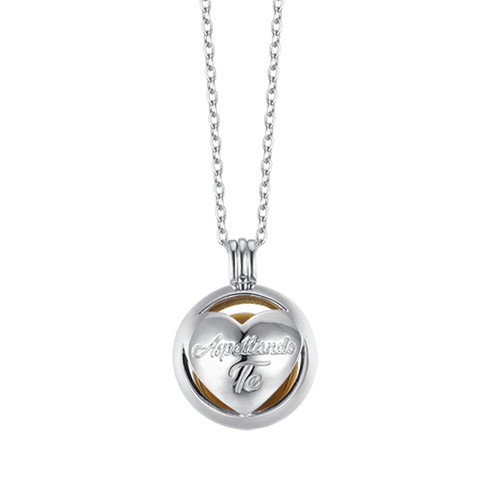Luca Barra - COLLANA CHIAMA ANGELI IN ACCIAIO IP GOLD CON CUORE in Collane Alba Gioielli - Casoria, commercioVirtuoso.it