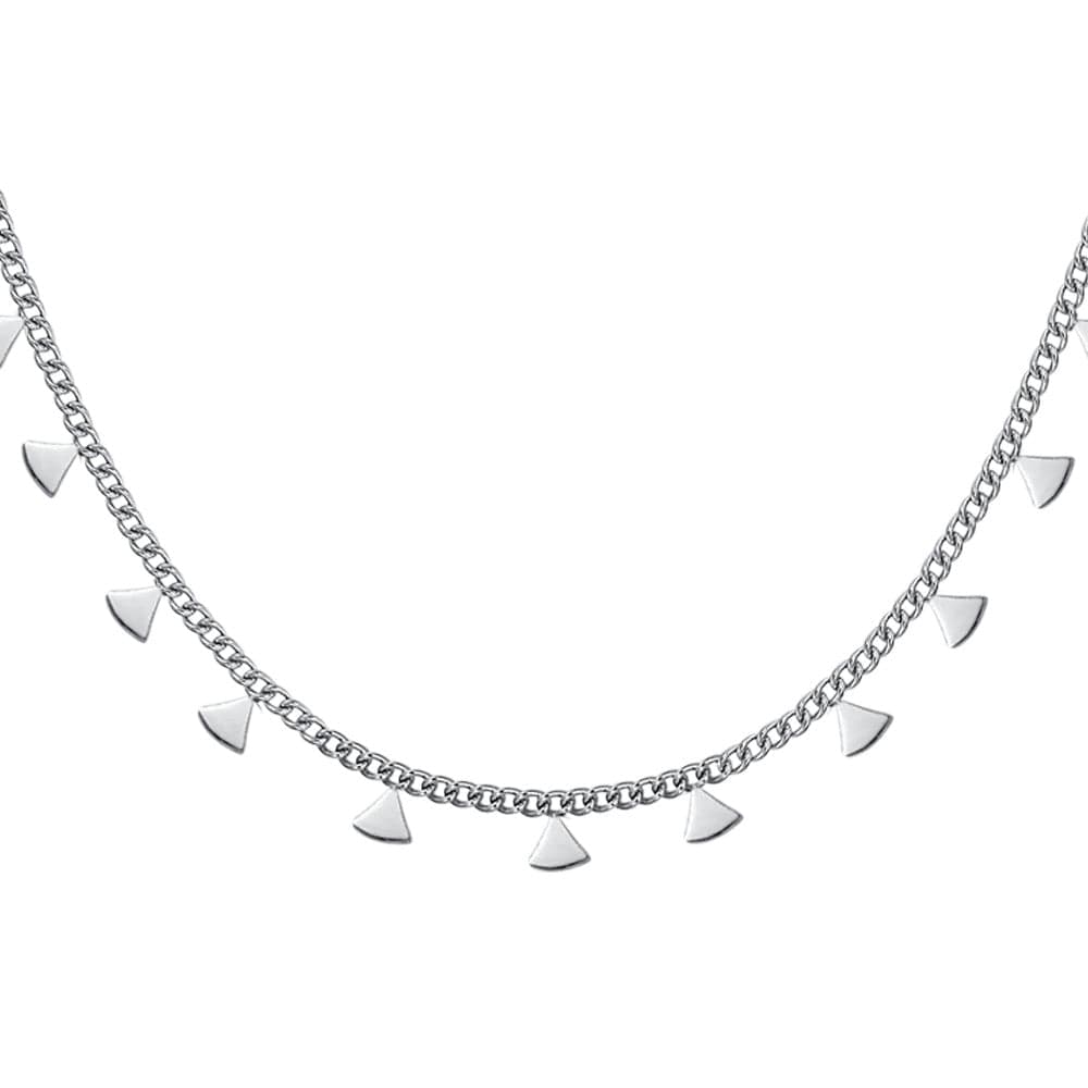 Luca Barra -  COLLANA DONNA IN ACCIAIO CON TRIANGOLI in Collane Alba Gioielli - Casoria, commercioVirtuoso.it