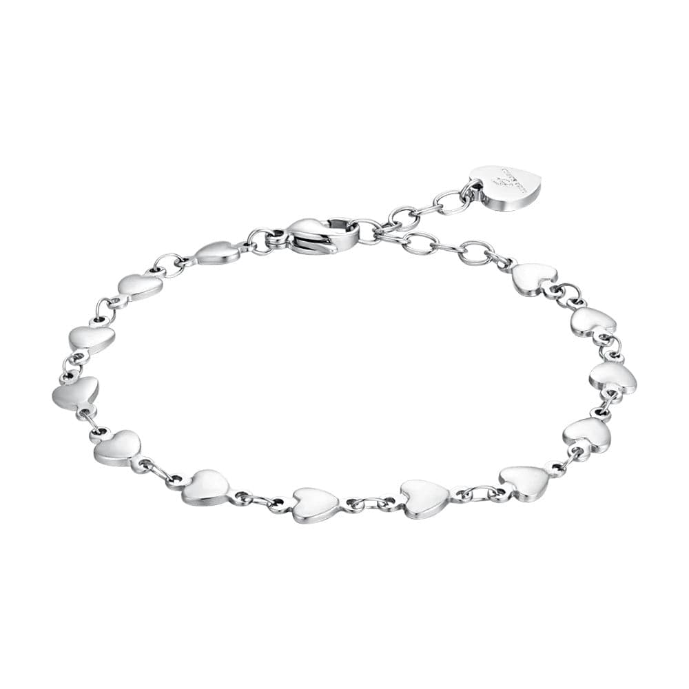 Luca Barra - BRACCIALE DONNA IN ACCIAIO CUORI in Bracciali Alba Gioielli - Casoria, commercioVirtuoso.it