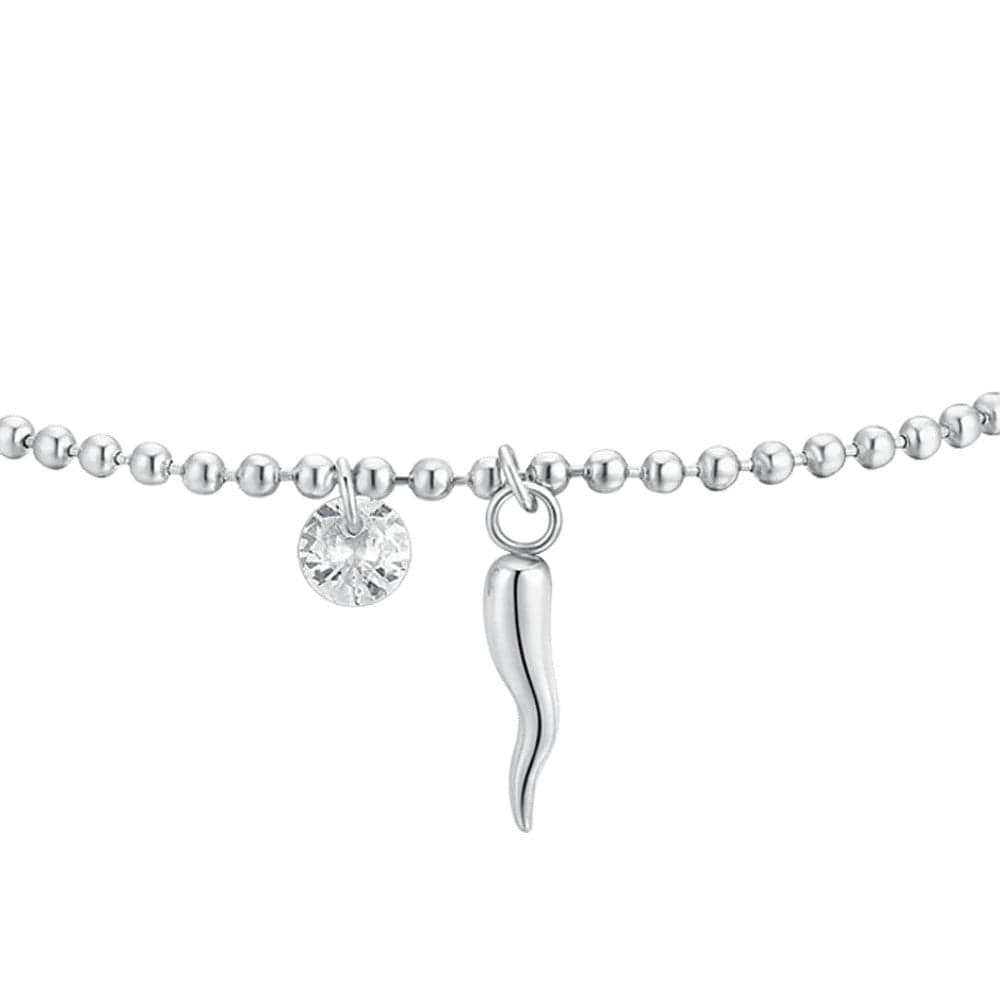 Luca Barra - BRACCIALE DONNA IN ACCIAIO CORNO E ZIRCONE in Bracciali Alba Gioielli - Casoria, commercioVirtuoso.it