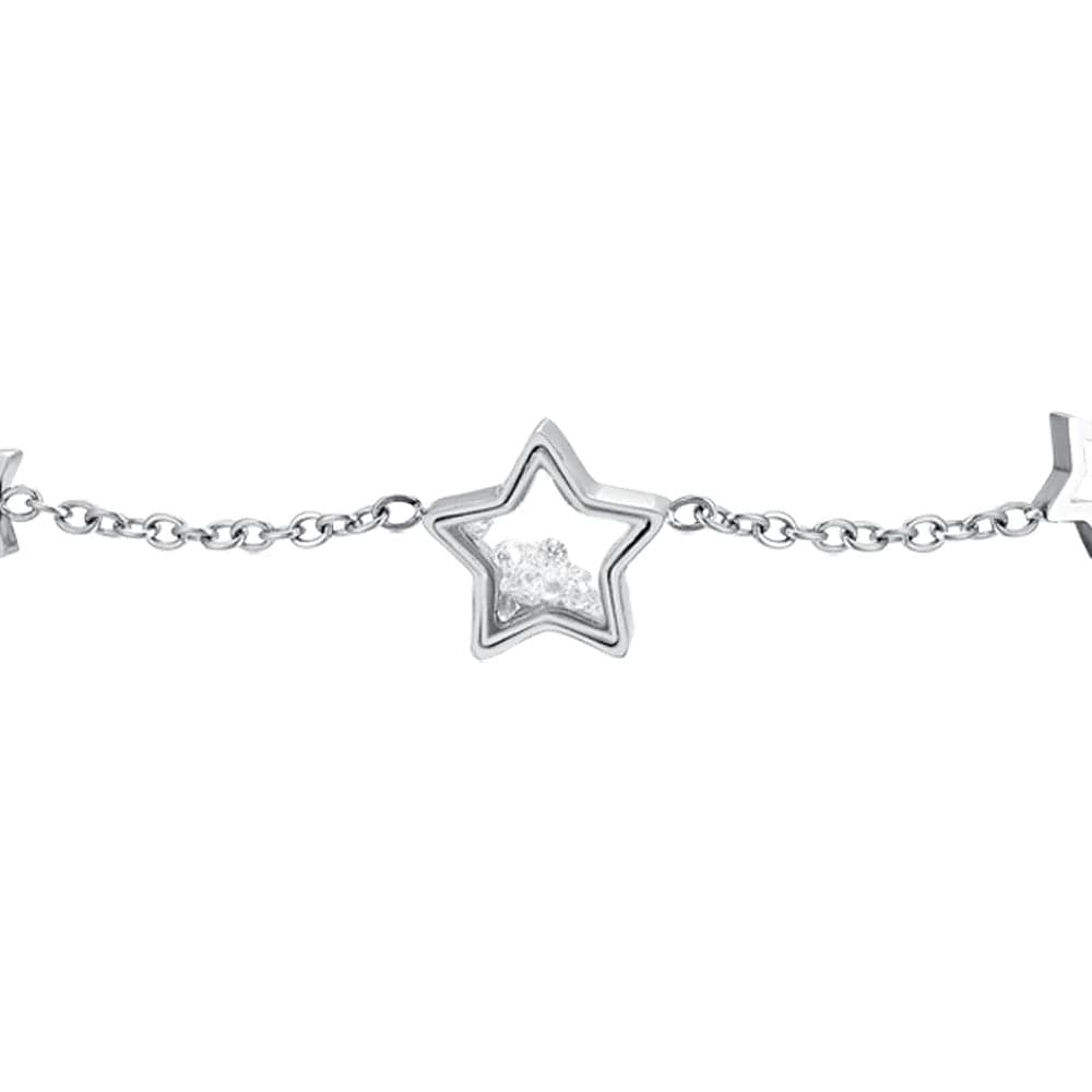 Luca Barra - BRACCIALE DONNA IN ACCAIO STELLE E ZIRCONI in Bracciali Alba Gioielli - Casoria, commercioVirtuoso.it