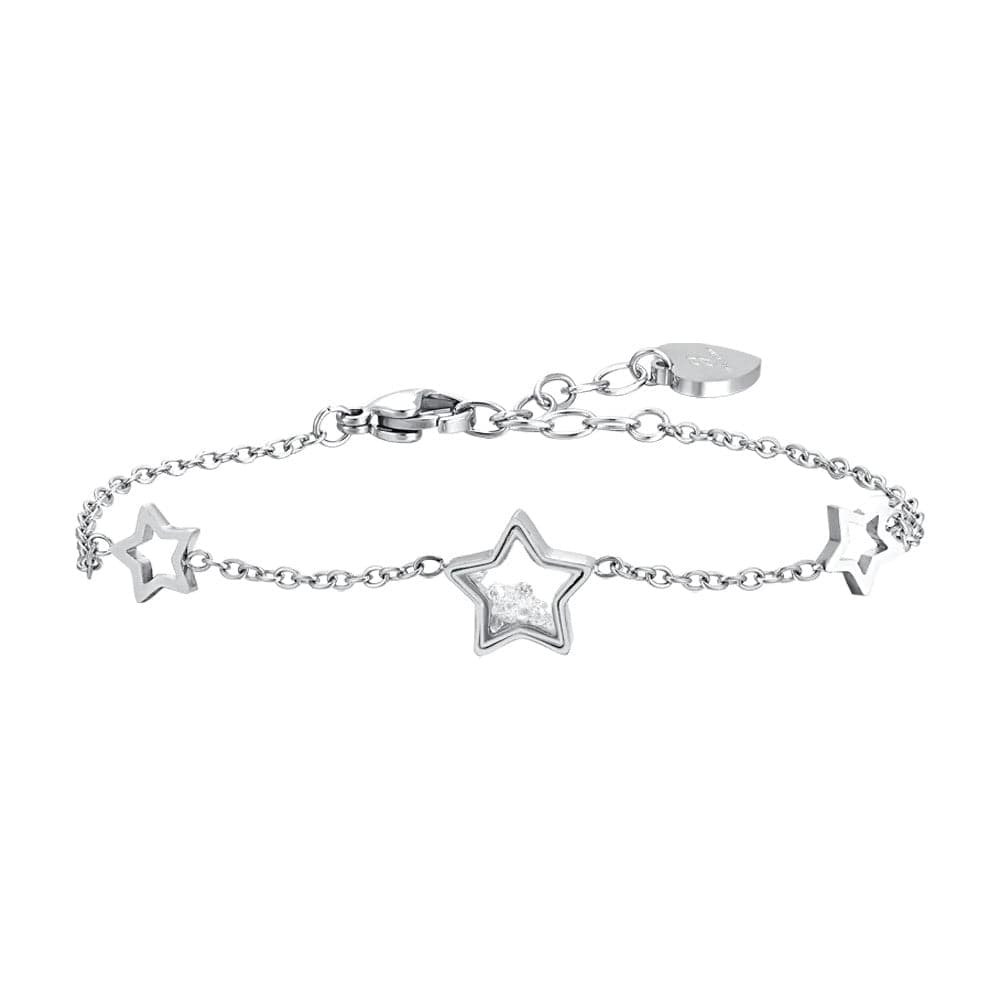 Luca Barra - BRACCIALE DONNA IN ACCAIO STELLE E ZIRCONI in Bracciali Alba Gioielli - Casoria, commercioVirtuoso.it