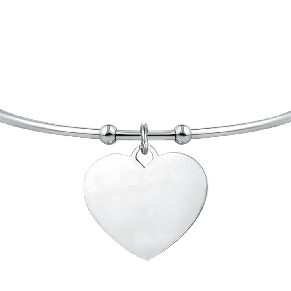 Luca Barra -  BRACCIALE DONNA PERSONALIZZATO IN ACCIAIO CON CUORE in Bracciali Alba Gioielli - Casoria, commercioVirtuoso.it