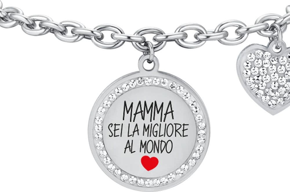 Luca Barra - BRACCIALE DONNA IN ACCIAIO MAMMA SEI LA MIGLIORE AL MONDO in Bracciali Alba Gioielli - Casoria, commercioVirtuoso.it