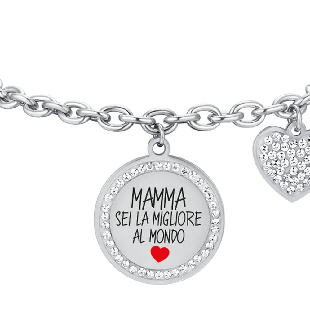 Luca Barra - BRACCIALE DONNA IN ACCIAIO MAMMA SEI LA MIGLIORE AL MONDO in Bracciali Alba Gioielli - Casoria, commercioVirtuoso.it