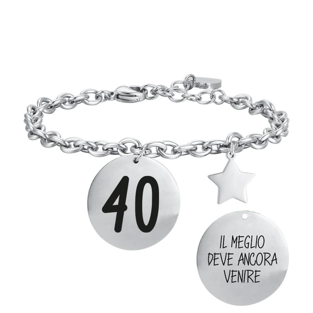 Luca Barra - BRACCIALE DONNA IN ACCIAIO 40 IL MEGLIO DEVE ANCORA VENIRE