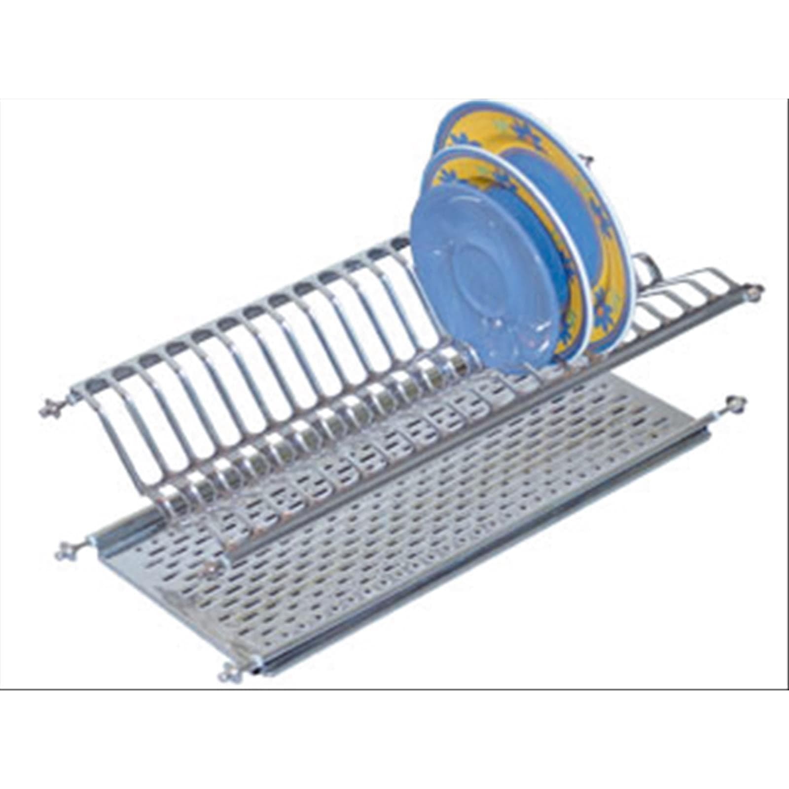 Scolapiatti con vaschetta acciaio inox cm 86 - 2