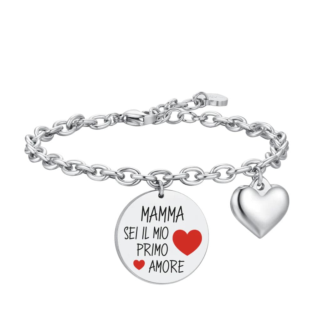 Luca Barra - BRACCIALE DONNA IN ACCIAIO MAMMA in Bracciali Alba Gioielli - Casoria, commercioVirtuoso.it