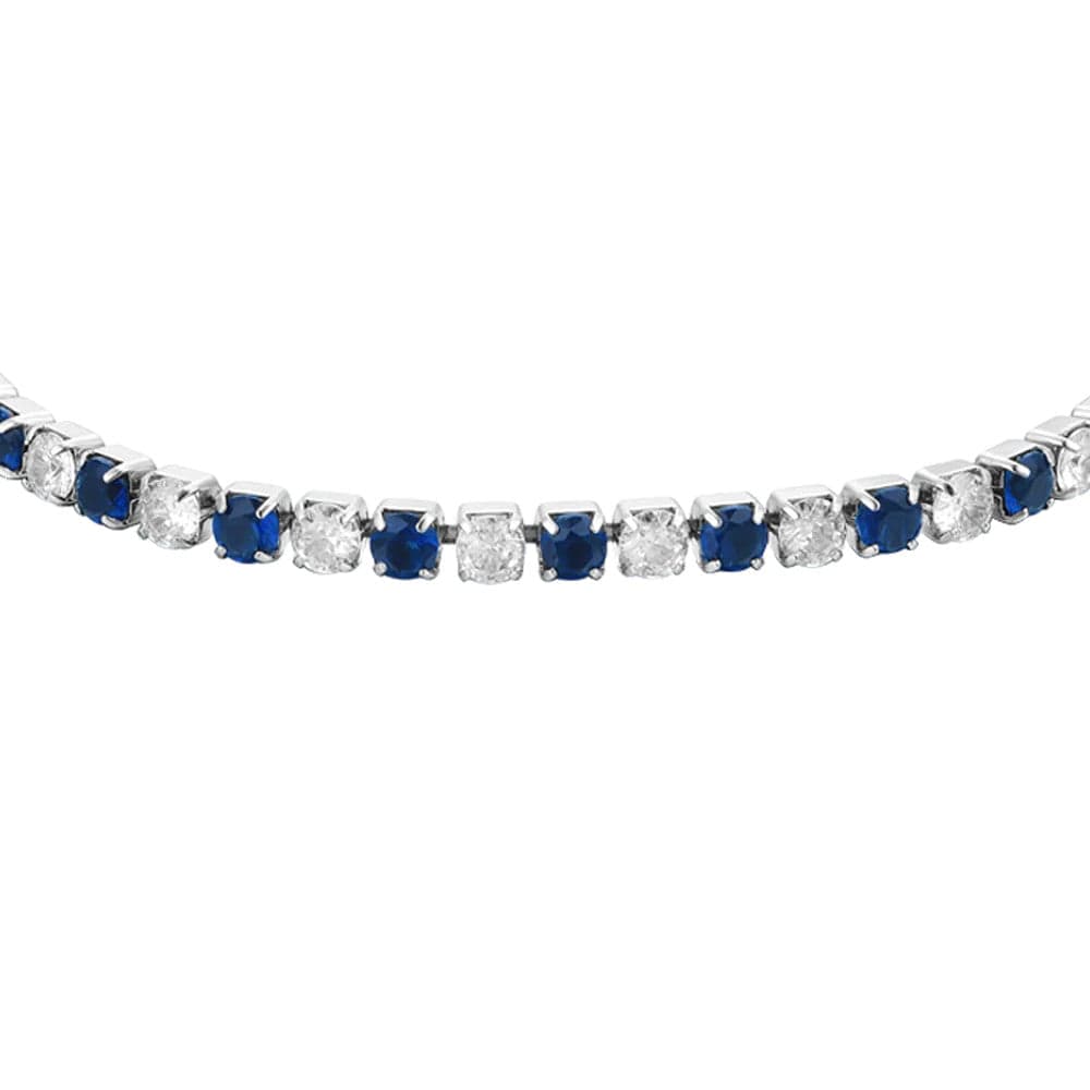 Luca Barra - BRACCIALE TENNIS DONNA CRISTALLI BLU E BIANCHI in Bracciali Alba Gioielli - Casoria, commercioVirtuoso.it