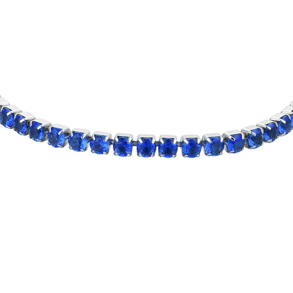 Luca Barra -  BRACCIALE TENNIS DONNA CRISTALLI BLU in Bracciali Alba Gioielli - Casoria, commercioVirtuoso.it
